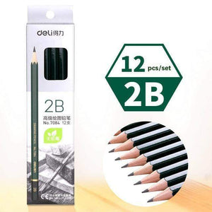 Planet Gates 2B Pencils Wooden Lead Pencils Art Examination Special Professional Drawing Pencils Pens