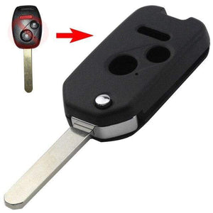 Planet Gates 2BTN plus 1 Remote 2 Button Folding Flip Remote Key Shell Cover For Honda Odyssey Rigeline Accord CRV Civic Uncut