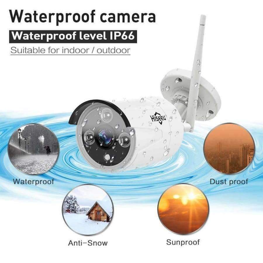 Planet Gates 2ch 960P 1080P wireless CCTV System 2pcs 1.3/2.0MP Outdoor IP Camera 4ch 1080P NVR Recorder Video Security Camera System Hiseeu