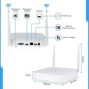 Planet Gates 2ch 960P 1080P wireless CCTV System 2pcs 1.3/2.0MP Outdoor IP Camera 4ch 1080P NVR Recorder Video Security Camera System Hiseeu