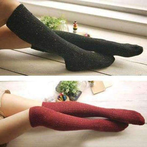 Planet Gates 2colors / One Size 2pair Warm Winter Stockings Thigh High Knee Socks Long Women Stockings Tights Medias Sexy Lady Girls Female Stockings