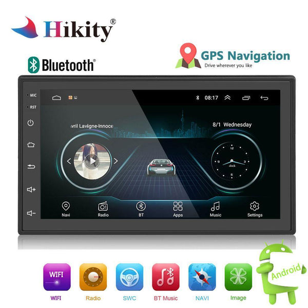 Planet Gates 2din Car Radio Android multimedia player Autoradio 2 Din 7'' Touch screen GPS Bluetooth FM WIFI auto audio player stereo