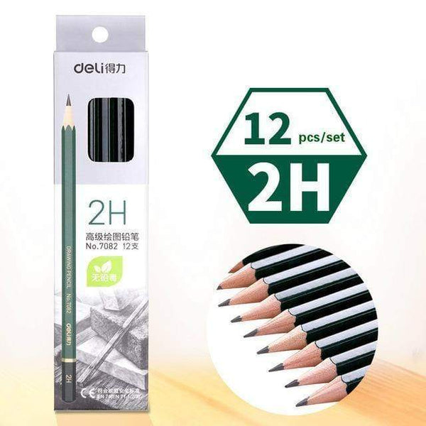 Planet Gates 2H Pencils Wooden Lead Pencils Art Examination Special Professional Drawing Pencils Pens