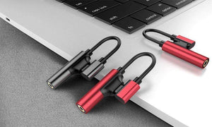 Planet Gates 2in1 Lighting 3.5mm Earphone Connector For iphone X 8 7 Plus Audio Charge Adapter AUX Splitter Cable Adapters For iphone