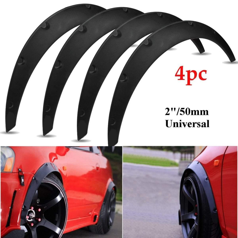Planet Gates 2inch Universal Car Mud Flaps Mudguard Splash Guards Fender Extra Wide Body Wheel Arches Mudflaps Accessories