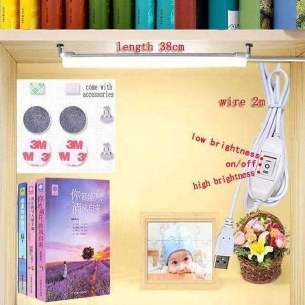 Planet Gates 2kind-warm white Bed Reading book Light LED Desk lamp 5W 5V  Desk lamp USB led Table Lamp  with Clip  Table Touch 3 Modes 24 LED Table lamp