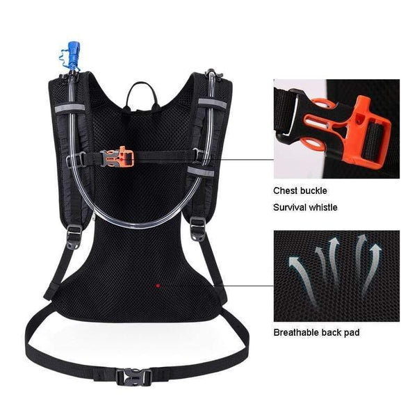 Planet Gates 2L water bag 3L Camping Hydration Backpack 2L Water Bag Outdoor Sports Running Marathon Cycling Backpack Hiking Hydration Bladder