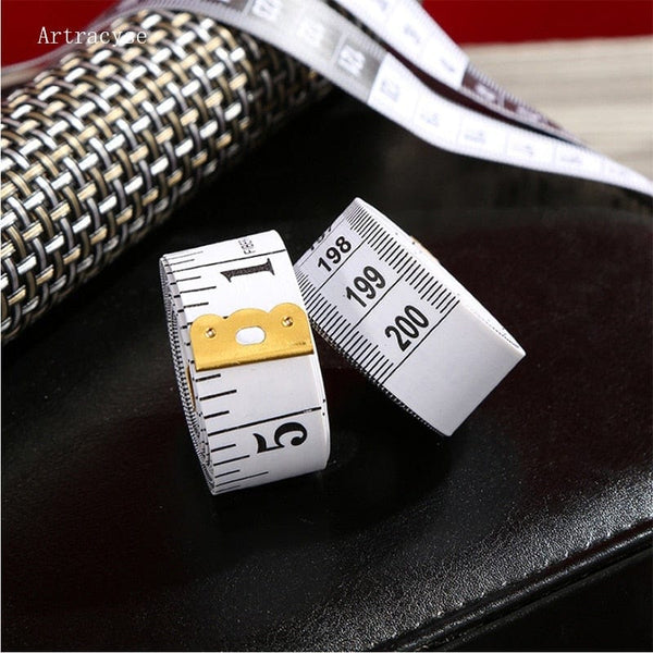 Planet Gates 2m/79inch Soft Tape Measure Double Scale Body Sewing Flexible Ruler for Weight Loss Medical Body Measurement Sewing Tailor Craft