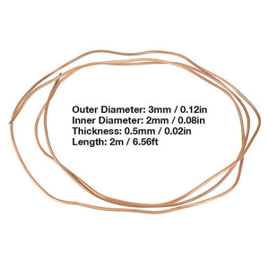 2M Soft Copper Tube Pipe OD 3mm X ID 2mm For Refrigeration  Tube Tubing For Fridge And Air Conditioning Refrigeration Plumbing