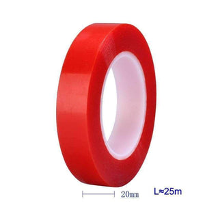 Planet Gates 2mm Strong Viscosity PET Double-sided Tape Mobile Screen Mirror Tape Mobile Phone Repair Tool Transparent Red Film Glue