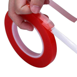 Planet Gates 2mm Strong Viscosity PET Double-sided Tape Mobile Screen Mirror Tape Mobile Phone Repair Tool Transparent Red Film Glue