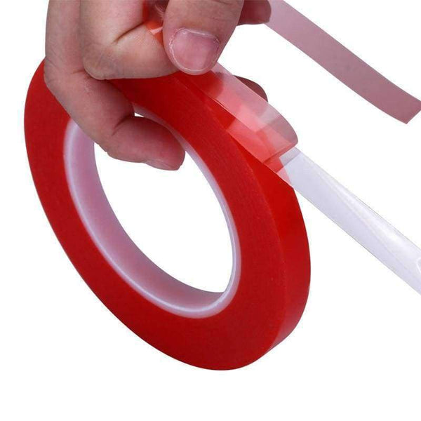Planet Gates 2mm Strong Viscosity PET Double-sided Tape Mobile Screen Mirror Tape Mobile Phone Repair Tool Transparent Red Film Glue