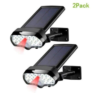 Planet Gates 2Pack Solar Lights Outdoor 17 LEDs Safety & Security Solar Powered Motion Sensor Light with Muti-Angle Adjustable, Wireless Waterproof