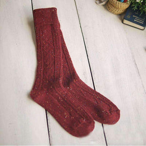 Planet Gates 2pair Warm Winter Stockings Thigh High Knee Socks Long Women Stockings Tights Medias Sexy Lady Girls Female Stockings