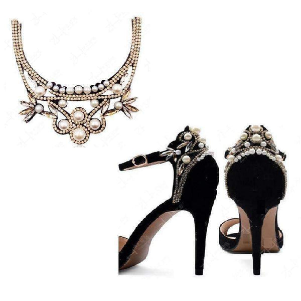 Planet Gates 2pairs/lot  woman shoes flower charms bridal high-heel pumps flats  boots rhinestone heel decoration charm shoes accessory