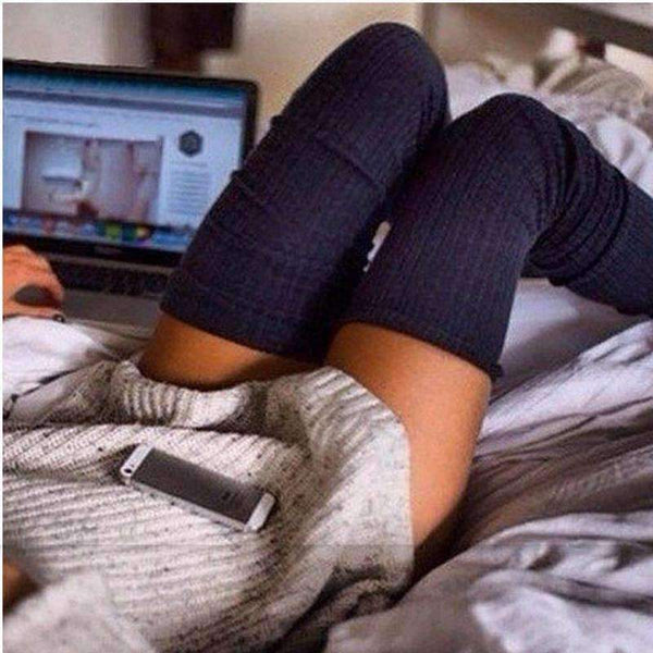 Planet Gates 2pairs Winter Women Thigh High Over Knee High Socks for Ladies Girls Fabric Knitted Stocking Crochet Long Socks Hosiery Medias