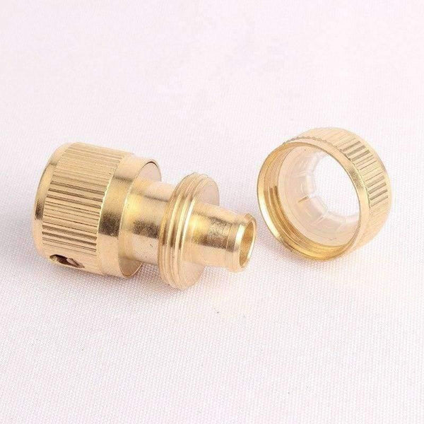 Planet Gates 2pc 1/2"Copper Water Stop Connectors Hose End Connectors Pipe Fittings Water Pipe Head Garden Water Connectors Garden Supplies
