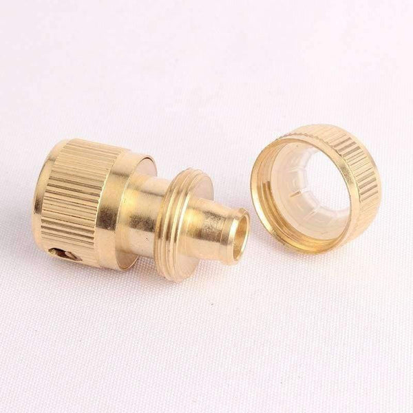 Planet Gates 2pc 1/2"Copper Water Stop Connectors Hose End Connectors Pipe Fittings Water Pipe Head Garden Water Connectors Garden Supplies
