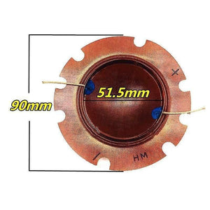 Planet Gates 2PC 25-50W Tweeter Speaker Voice Coil Universal 51.5MM 16Ohm Broadcast Outdoor Speaker Diaphragm Repair DIY