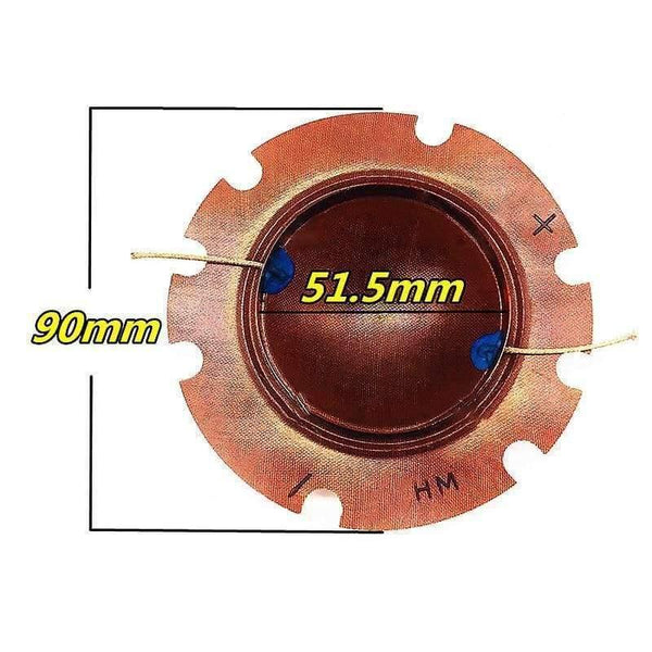 Planet Gates 2PC 25-50W Tweeter Speaker Voice Coil Universal 51.5MM 16Ohm Broadcast Outdoor Speaker Diaphragm Repair DIY