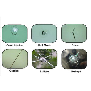 Planet Gates 2pc Car window repair Windscreen Scratch Chip Crack Restore fix Glass renwal Tools Auto Windshield Repair Kit Polishing