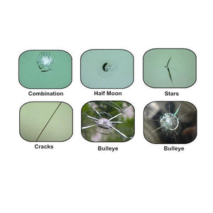 Planet Gates 2pc Car window repair Windscreen Scratch Chip Crack Restore fix Glass renwal Tools Auto Windshield Repair Kit Polishing