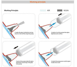 Planet Gates 2pc Car window repair Windscreen Scratch Chip Crack Restore fix Glass renwal Tools Auto Windshield Repair Kit Polishing