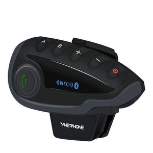 Planet Gates 2PCE V8 BT-S2 Intercom Moto Motorcycle 5 Riders Bluetooth Communication System Helmet Headphone Walkie Talkie NFC Remote Control