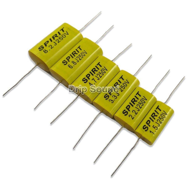 2pcs 1.0uF-12uF 250V Tweeter Speaker Frequency Divider Crossover Non-Polarity Capacitor