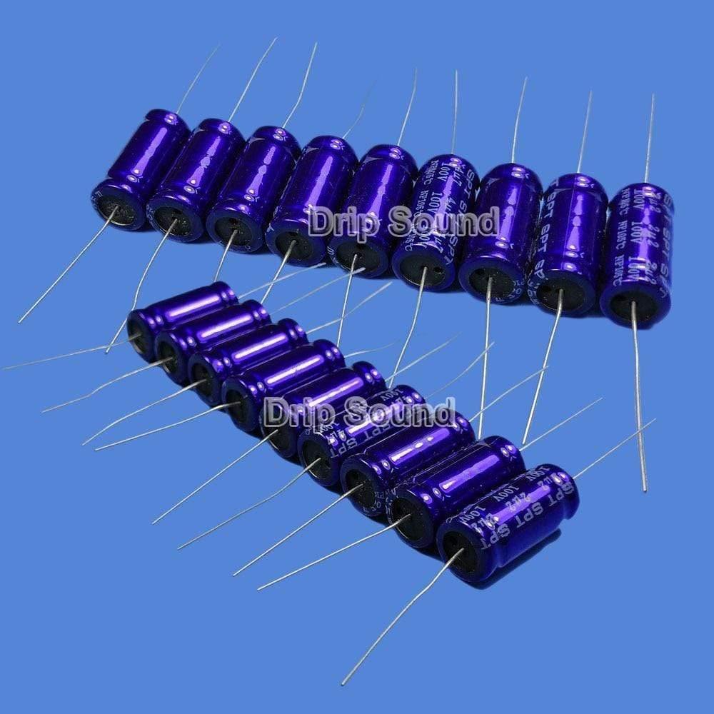 2pcs 1.5uF-100uF 100V Car Tweeter MKP Speaker Frequency Divider Crossover Polypropylene Non-Polarity Capacitor