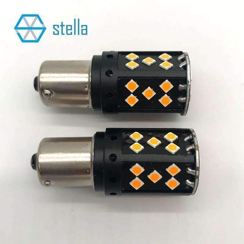 Planet Gates 2pcs 1156/BA15S/P21W 100% Canbus automotive LED Bulb Amber Lamp For Front/Rear LED Turning Light/Indicator 12V/24V Super Bright