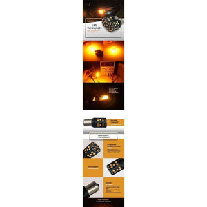 Planet Gates 2pcs 1156/BA15S/P21W 100% Canbus automotive LED Bulb Amber Lamp For Front/Rear LED Turning Light/Indicator 12V/24V Super Bright