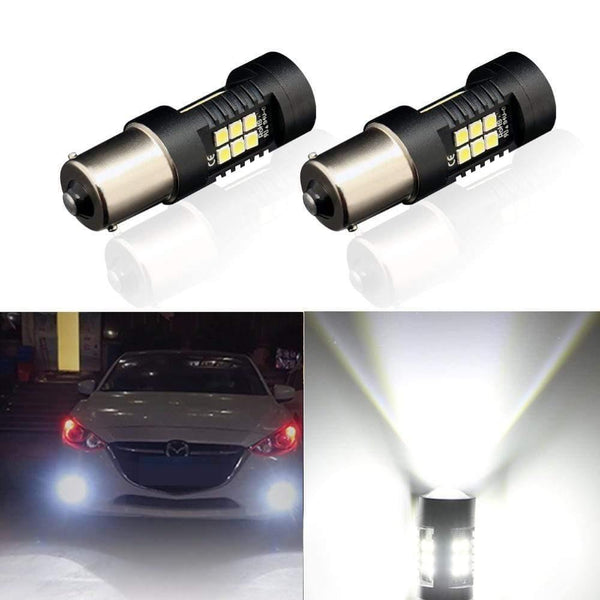 Planet Gates 2Pcs 1156 BA15S P21W LED BAU15S PY21W BAY15D LED Bulb 1157 P21/5W R5W 21pcs 3030SMD Auto Lamp Bulbs Car LED Light 12V - 24V
