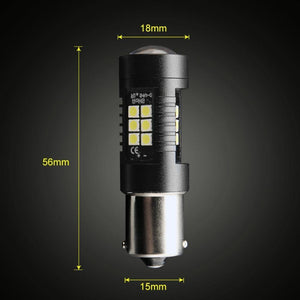 Planet Gates 2Pcs 1156 BA15S P21W LED BAU15S PY21W BAY15D LED Bulb 1157 P21/5W R5W 21pcs 3030SMD Auto Lamp Bulbs Car LED Light 12V - 24V