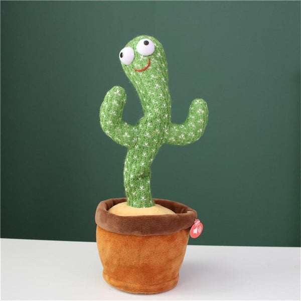Planet Gates 2PCS 120 Songs USB Dancing cactus Dancer Speaker Repeat Say Talk talking Baby Stuffed Plush plushie Toy children's toys for girl