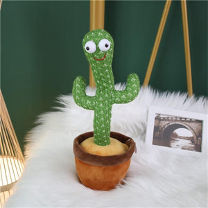 Planet Gates 2PCS 120 Songs USB Dancing cactus Dancer Speaker Repeat Say Talk talking Baby Stuffed Plush plushie Toy children's toys for girl