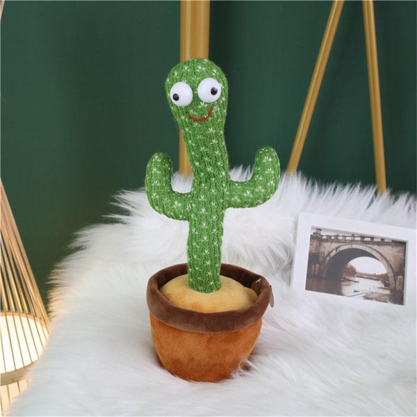 Planet Gates 2PCS 120 Songs USB Dancing cactus Dancer Speaker Repeat Say Talk talking Baby Stuffed Plush plushie Toy children's toys for girl