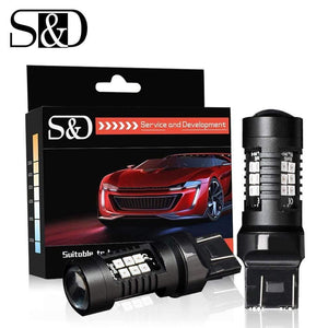 Planet Gates 2pcs 1200Lm T20 W21W LED W21/5W LED WY21W 7440 7443 LED Bulb T25 3157 3156 p27/7w Car Brake Reverse Light 12V Lamp Turn Signal