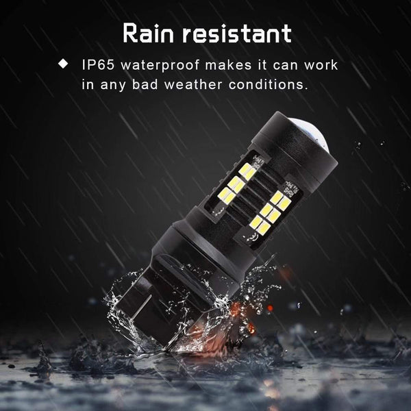 Planet Gates 2pcs 1200Lm T20 W21W LED W21/5W LED WY21W 7440 7443 LED Bulb T25 3157 3156 p27/7w Car Brake Reverse Light 12V Lamp Turn Signal