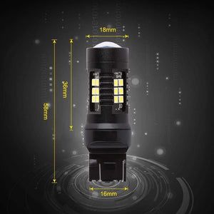 Planet Gates 2pcs 1200Lm T20 W21W LED W21/5W LED WY21W 7440 7443 LED Bulb T25 3157 3156 p27/7w Car Brake Reverse Light 12V Lamp Turn Signal