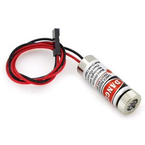 Planet Gates 2pcs 12mm 5mw red line laser module MXD1230 point spot size adjustable laser emission head For Ciclop Scanner 3D Printer 3D0266