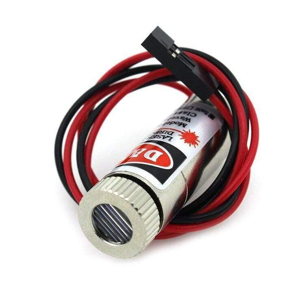 Planet Gates 2pcs 12mm 5mw red line laser module MXD1230 point spot size adjustable laser emission head For Ciclop Scanner 3D Printer 3D0266