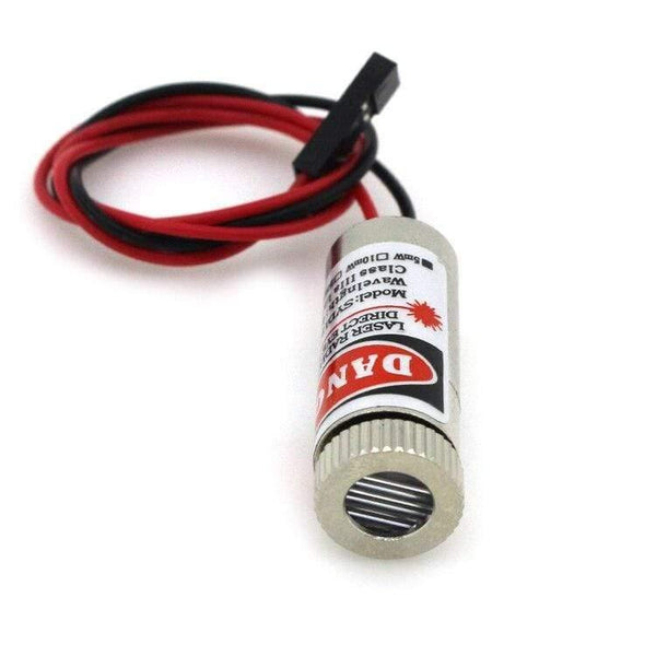 Planet Gates 2pcs 12mm 5mw red line laser module MXD1230 point spot size adjustable laser emission head For Ciclop Scanner 3D Printer 3D0266