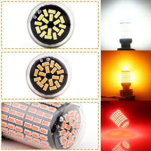 Planet Gates 2pcs 12V 1157 BAY15D 3014 144 SMD 21W 3157 7443 Canbus NO ERROR Led Bulbs For Car RV Boats For Brake NO Hyper Flash