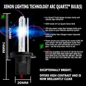 Planet Gates 2pcs 12V 55W Xenon H7 HID Conversion Kit H1 H3 H11 9005 Bulb Auto Car Headlight Lamp 3000k 4300k 5000K 6000k 8000K 12000K