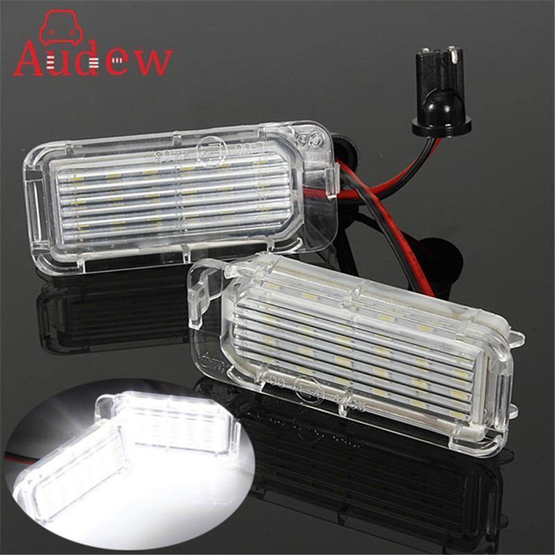 Planet Gates 2Pcs 12V LED License Plate Light Number Plate Bulbs Lamp For Ford/Fiesta/Focus/Kuga/C-MAX/Mondeo/Galaxy/Grand Car Light