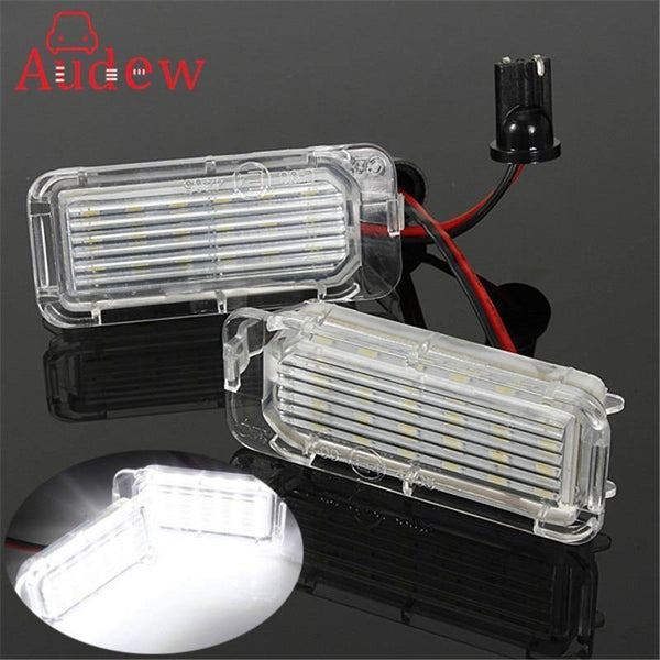 Planet Gates 2Pcs 12V LED License Plate Light Number Plate Bulbs Lamp For Ford/Fiesta/Focus/Kuga/C-MAX/Mondeo/Galaxy/Grand Car Light