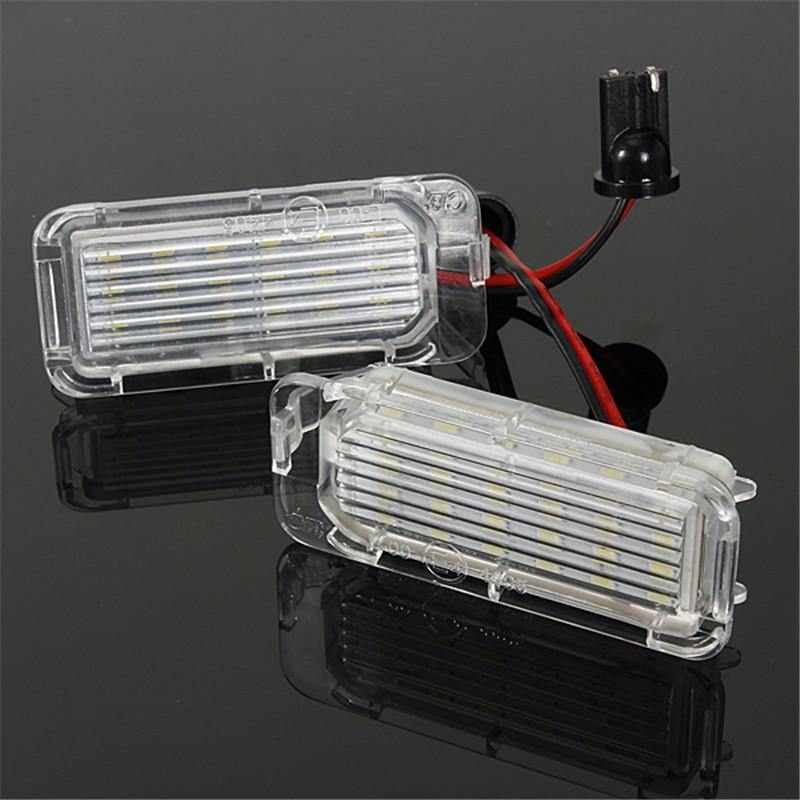 Planet Gates 2Pcs 12V LED License Plate Light Number Plate Bulbs Lamp For Ford/Fiesta/Focus/Kuga/C-MAX/Mondeo/Galaxy/Grand Car Light