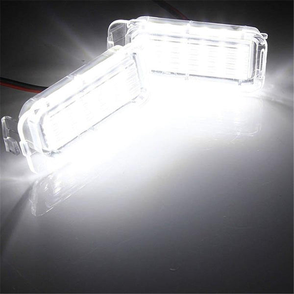 Planet Gates 2Pcs 12V LED License Plate Light Number Plate Bulbs Lamp For Ford/Fiesta/Focus/Kuga/C-MAX/Mondeo/Galaxy/Grand Car Light