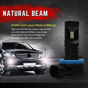 Planet Gates 2pcs 1600Lm H11 H8 LED H7 Car Lights LED Bulbs 9005 HB3 9006 HB4 H1 H3 H10 H16EU White Fog Lights 6500K 12V Driving Lamp